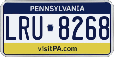 PA license plate LRU8268
