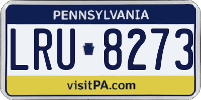 PA license plate LRU8273