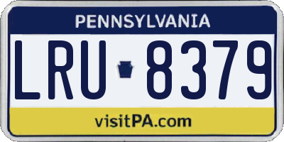PA license plate LRU8379