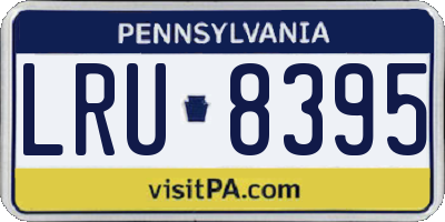 PA license plate LRU8395