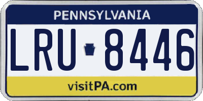 PA license plate LRU8446