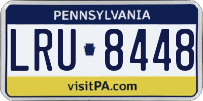 PA license plate LRU8448