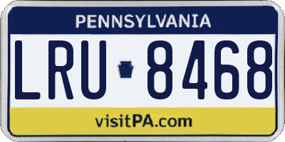 PA license plate LRU8468
