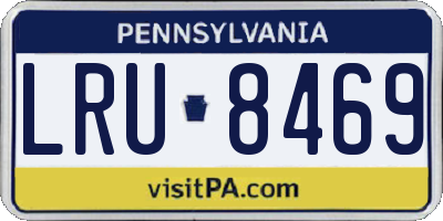 PA license plate LRU8469