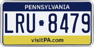 PA license plate LRU8479
