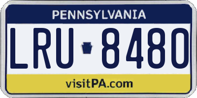 PA license plate LRU8480