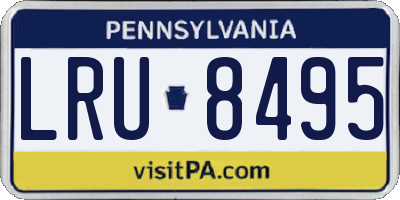 PA license plate LRU8495