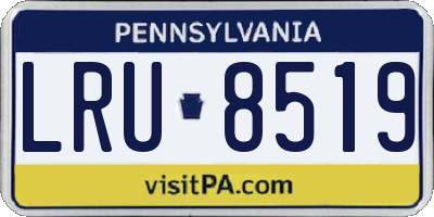 PA license plate LRU8519