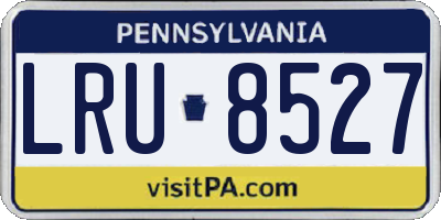 PA license plate LRU8527