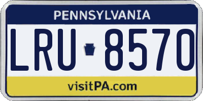 PA license plate LRU8570