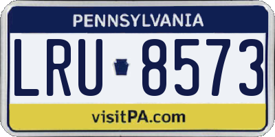 PA license plate LRU8573