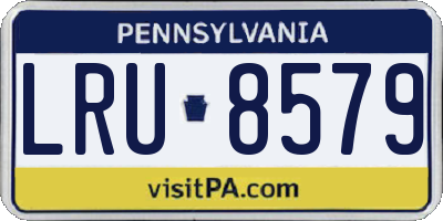 PA license plate LRU8579