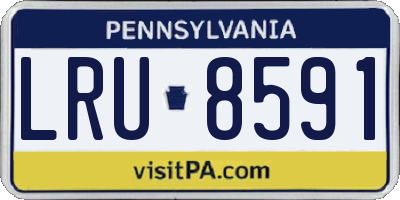PA license plate LRU8591