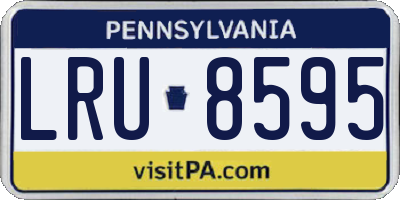 PA license plate LRU8595