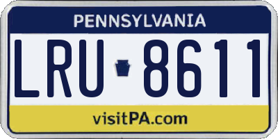 PA license plate LRU8611