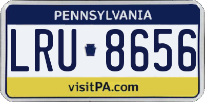 PA license plate LRU8656