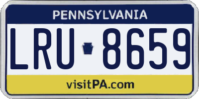PA license plate LRU8659