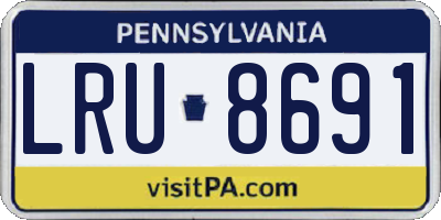 PA license plate LRU8691