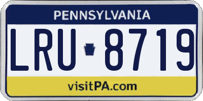 PA license plate LRU8719