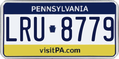 PA license plate LRU8779