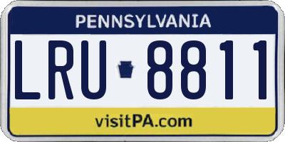 PA license plate LRU8811