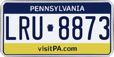 PA license plate LRU8873