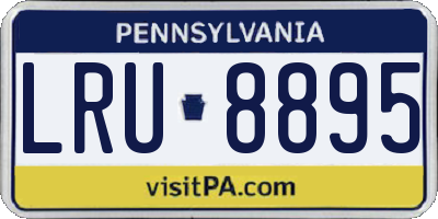 PA license plate LRU8895