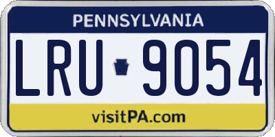 PA license plate LRU9054