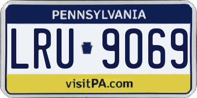 PA license plate LRU9069