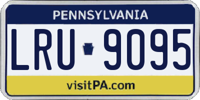 PA license plate LRU9095