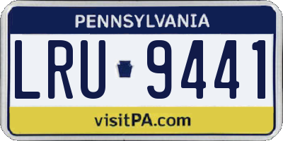 PA license plate LRU9441