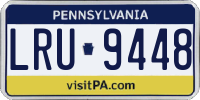 PA license plate LRU9448