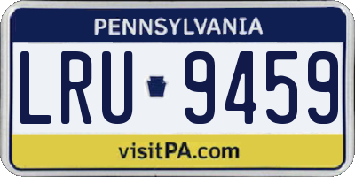PA license plate LRU9459