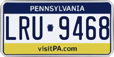 PA license plate LRU9468