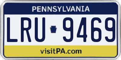 PA license plate LRU9469