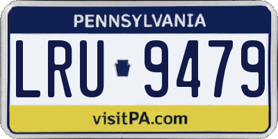 PA license plate LRU9479