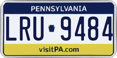PA license plate LRU9484
