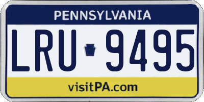 PA license plate LRU9495