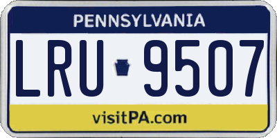 PA license plate LRU9507