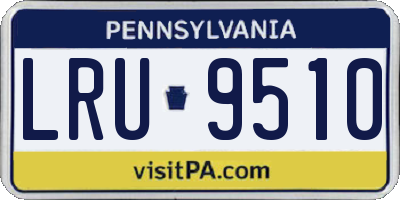 PA license plate LRU9510