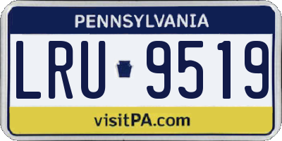 PA license plate LRU9519