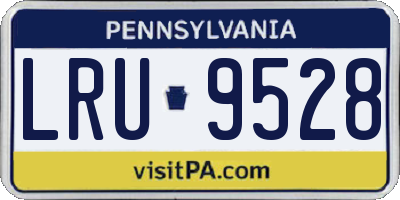 PA license plate LRU9528