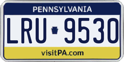 PA license plate LRU9530