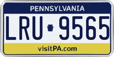 PA license plate LRU9565