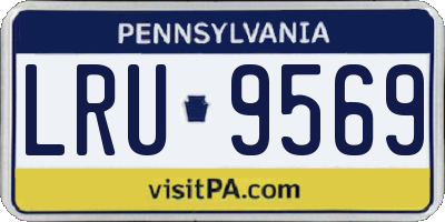 PA license plate LRU9569