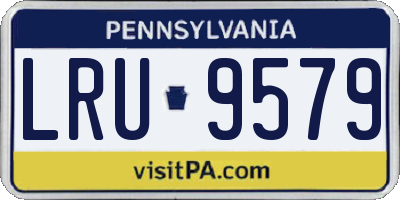 PA license plate LRU9579