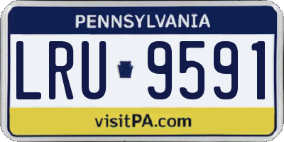PA license plate LRU9591