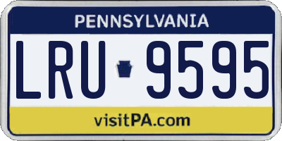 PA license plate LRU9595