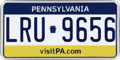 PA license plate LRU9656