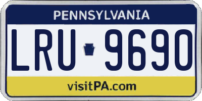 PA license plate LRU9690